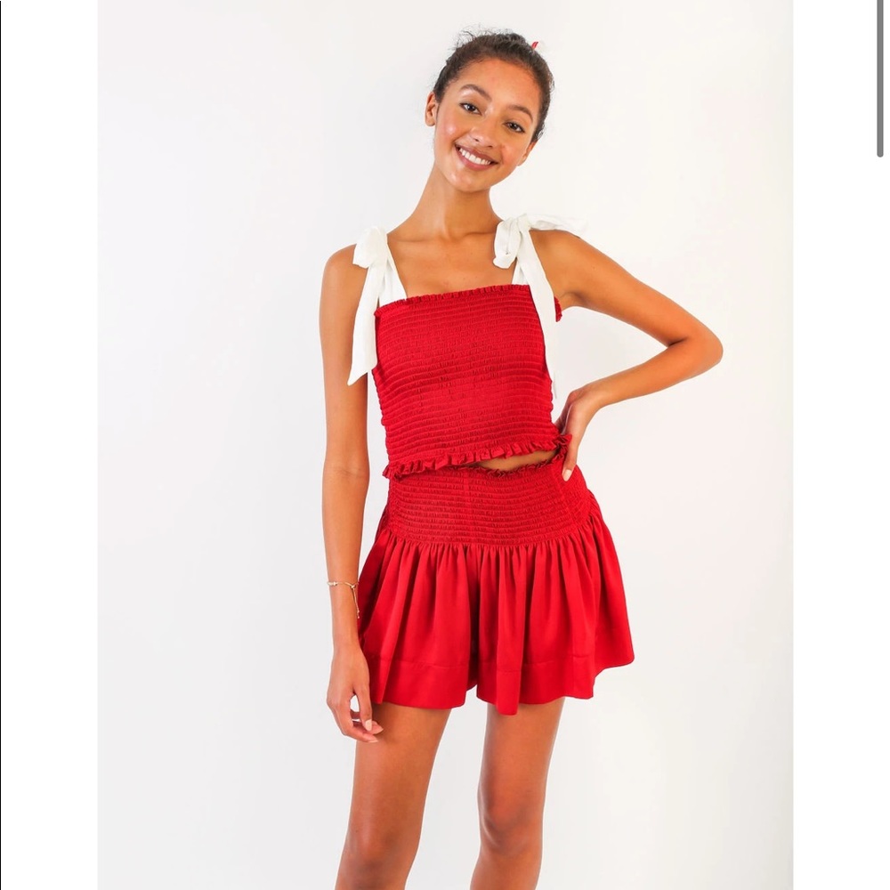 NWOT KOCH Erica Skirt in Hot Tamale